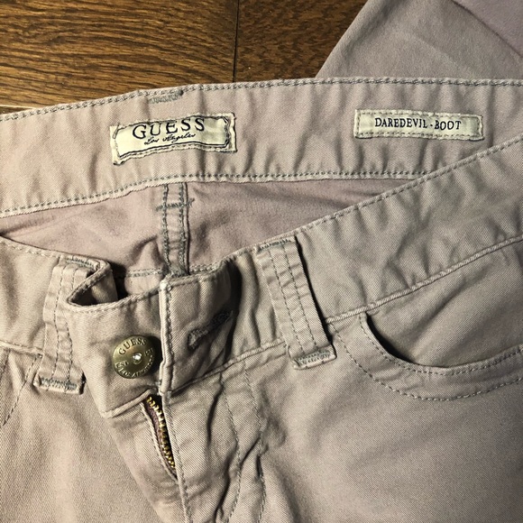 Guess light pink jeans, size 28, daredevil bootcut - Picture 2 of 5